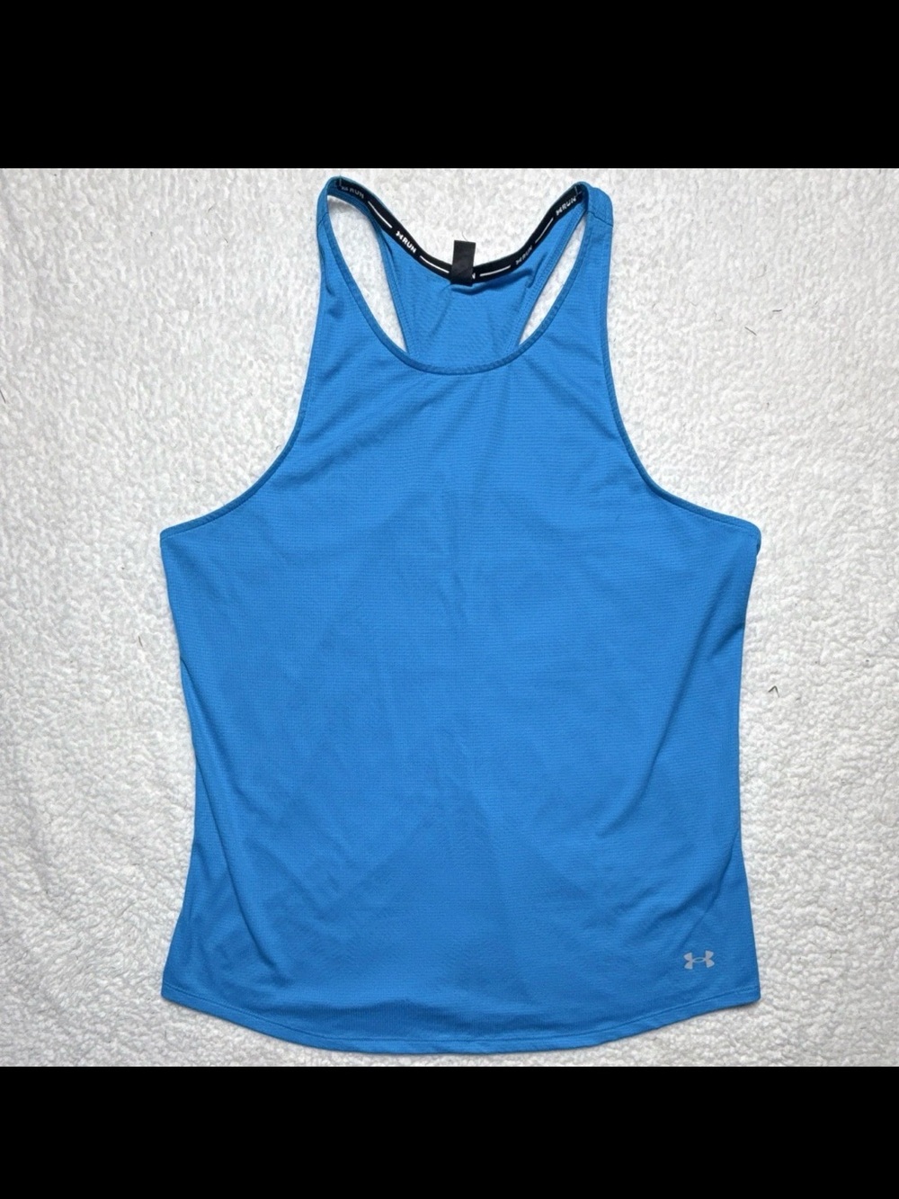 Under Armour Run racer back tank top~ blue~ size L